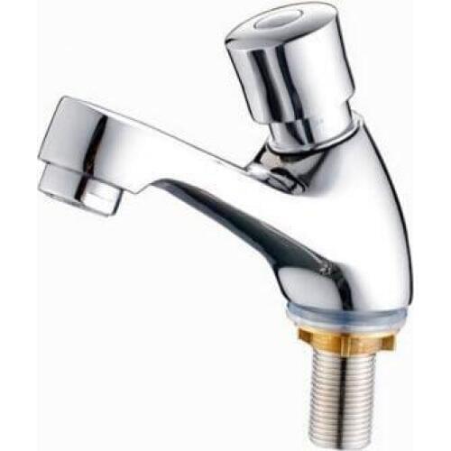 Hand press type sink basin faucet hotel, Single cold toilet basin faucet, Public place wash basin faucet, Free Shipping