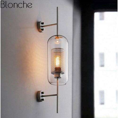 Modern Glass Wall Lamps Fixture Luminaire Sconce Lighting Bedside Living Room Home Decoration Aisel Horridor Golden Ball Light