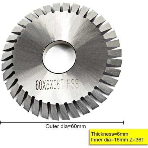 High speed steel diamete 60mm circular saw blade key cutting machine saw blade 36 teeth wenxing key machine
