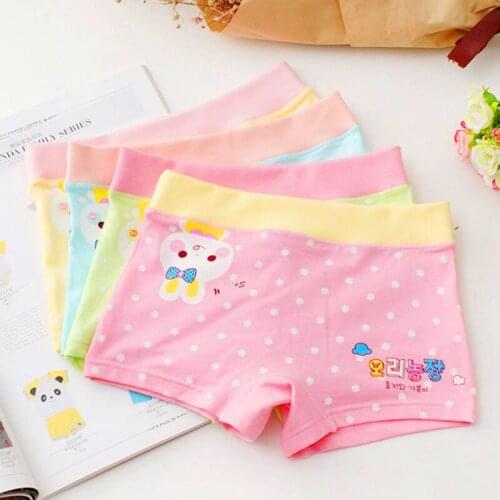 1 Piece Panties for Girls Cartoon Kids Girls Panties Soft Childrens Girls Underwear for Boxer Underpants 2-12age Pants Boxer