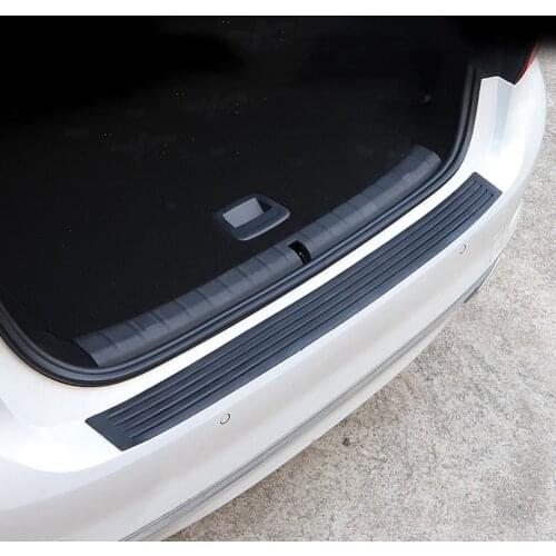 Universal Car Trunk Door Guard Strips Sill Plate Protector Rear Bumper Guard Rubber Mouldings Pad Trim Cover Strip Car Styling