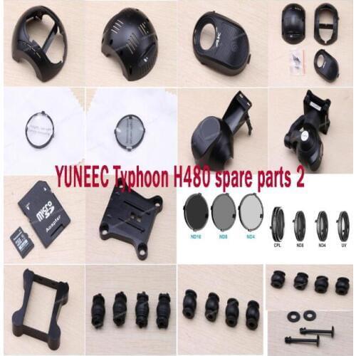 YUNEEC Typhoon H480 Quadcopter spare parts CGO3+ PTZ Camera parts Rubber shock absorber anti-trip filter PTZ frame cover set2