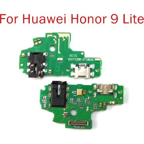 For Huawei Honor 9 Lite USB Charger Dock Connect Earphone Jack Connecting Charging Flex Cable Repair Spare Parts Test QC
