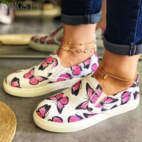 2020 Women Loafers Butterfly Flat Woman Slip On Shoes Leopard Female Autumn Comfort Big Size 43 Ladies Footwear Womens Shoe