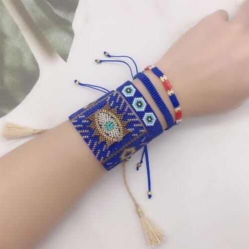 ZHONGVI Mexico Bracelet Women Pulseras Mujer Moda 2020 MIYUKI Jewelry Turkish Evil Eye Bracelets Handmade Armband Crystal New