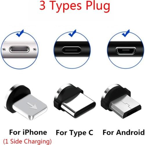 1 Pin Micro USB Type C Plug Magnetic Plug Type-C Dust Plug Magnetic USB Cable Connector Magnetico Charging Phone Cabo Converters