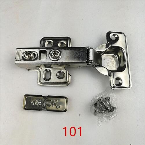 101 Full Overlay Stainless steel Hinges Hydraulic Damper Buffer Cabinet Door Hinges Soft Close Furniture hinges