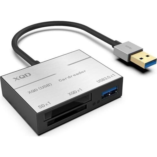 Speed Metal Card Reader Compatible With USB 3.0/2.0 XQD Card Adapter For Windows Mac OS Aluminum Alloy Shell