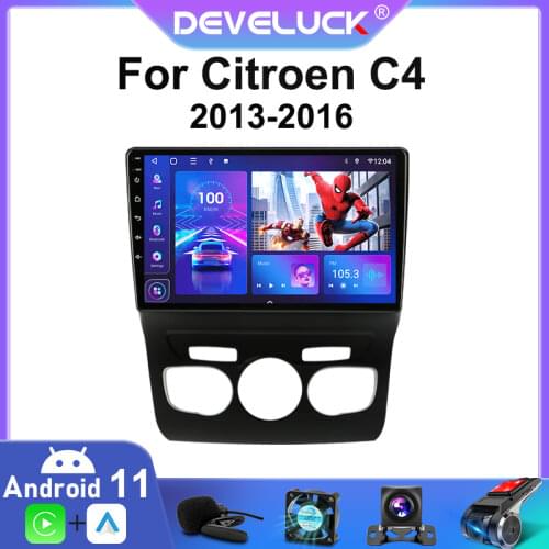 Android 10.0 Car Radio 2 din For Citroen C4 2 B7 2013 2014 2015 2016 GPS navigation 4G net RDS DSP+48EQ Multimedia Video Player