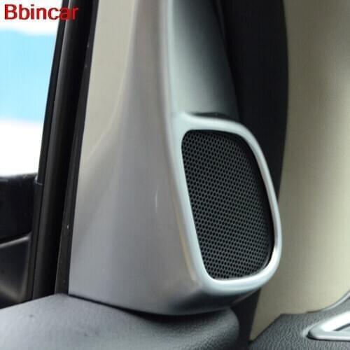 Bbincar ABS Chrome Front A Pillar Door Stereo Speaker Decoration Trim Frame 2pcs For Honda CRV CR-V 2012 2013 2014 2015 2016