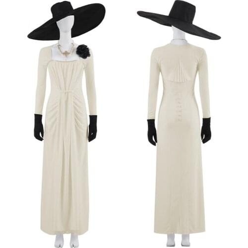 Village Alcina Dimitrescu Cosplay Costume Outfits Halloween Carnival Suit