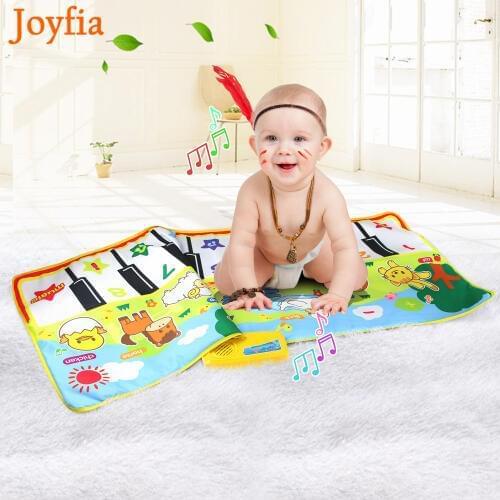 Baby Musical Carpet Music Mat Funny Animal Voice Singing Playing Music Piano Carpet Early Educational Learning Toys for Kids