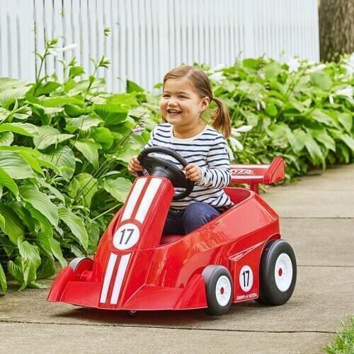 Childrens Remote Control Electric Car Kart Can Sit on Childrens Four-Wheel Racing Stroller
