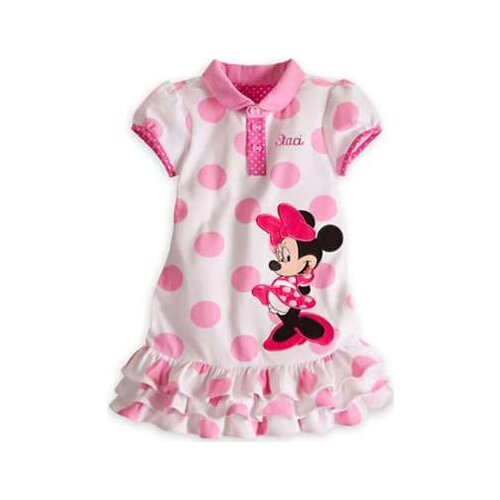 2019 Disney princess Childrens clothing girl cartoon cotton dress Mickey mouse baby fashion layered dress minnie summer