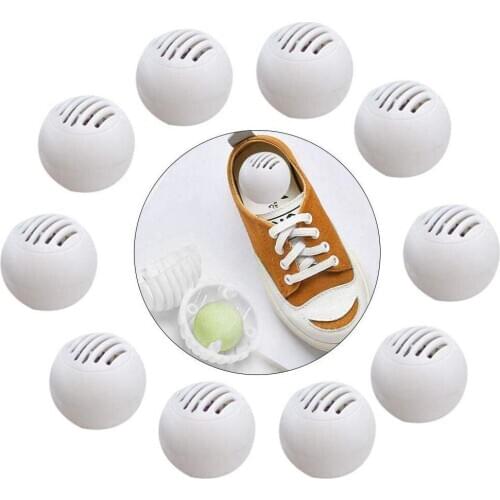 10pcs Shoe Deodoriser Balls Shoe Deodorant for Sneaker, Locker Gym Bag, Home, Office and Cars, Fresh Air, Natural Fruity Aroma