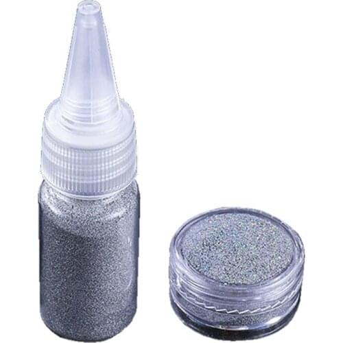 Holographic Lasers Silvery Fine Glitter Epoxy Resin Shiny Silver Festival Sequins Resin Jewelry Pigment Nail Art Powder