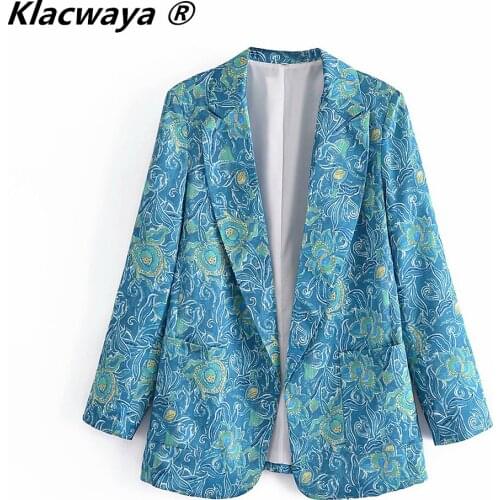 Klacwaya Women's Long Blazers