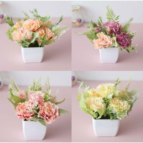 Creative Artificial Lilac Flower Cafe Garden Party Wedding Photo Props Home Bonsai Table Decor