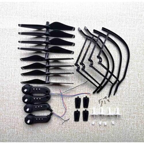 M69G X12 RC Drone Spare Parts Arm Motor Combo Kit Propeller Frame protection Ring Gear for S163 M69 M69S Wifi FPV Quadcopte