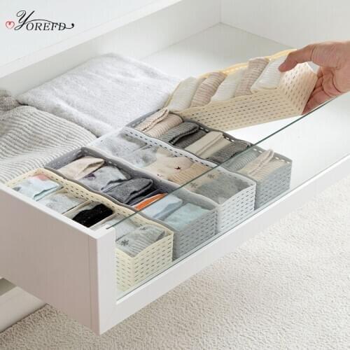 OYOREFD Multi-function Classification Drawer Organizer Desktop Makeup Organizer Box Underwear Socks Sundries Storage Plastic Box