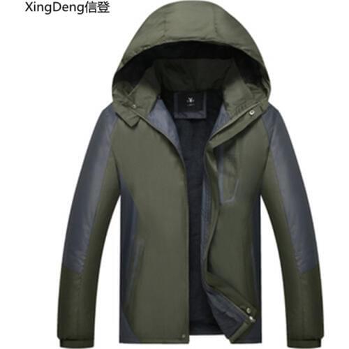 XingDeng 2018 New winter Warm Jacket fashion Trekking top Coat fashion Male windproof Mens Winter Waterproof Jackets