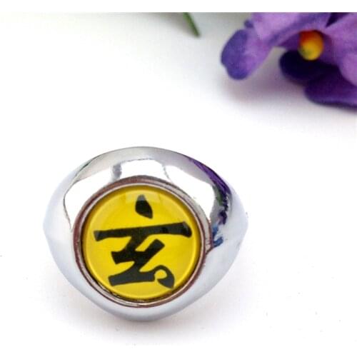 New Arrival Anime Accessories 10 Pcs Cosplay Fashion Unisex Resizable Yellow Zetsu Finger Akatsuki Ring