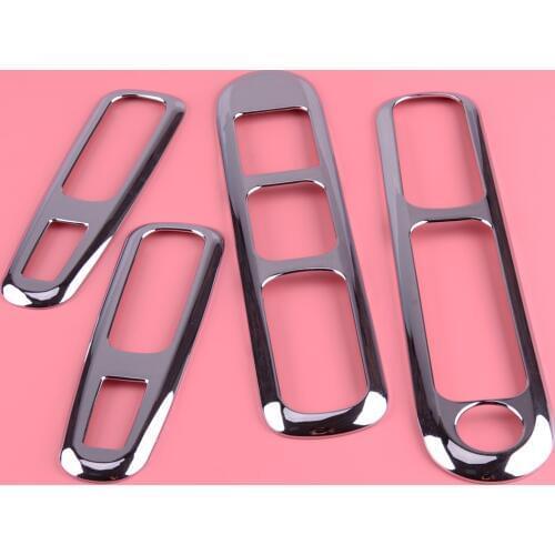 CITALL Car Door Armrest Panel Handle Holder Window Lift Switch Button Cover Trim Chrome For Peugeot 3008 2009 - 2013 2014 2015