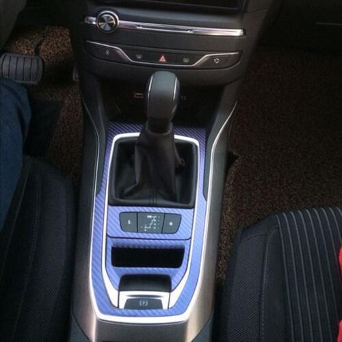 Carbon Fiber Gear Panel Refit Sticker Panel Decal Car Styling fit for Peugeot 408 308S Car Styling