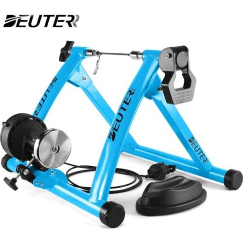 DEUTER Indoor Cycling Bike Trainer Stand Roller MTB Bicycle Trainer Rack Home Exercise Turbo Trainer for 26-29 Inch Bike Tires