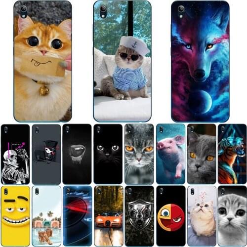 For Vivo Y91i 1820 Case Wolf Silicon TPU Fundas for Vivo Y91C Cat Animal Shell Bag Housing Phone Cases