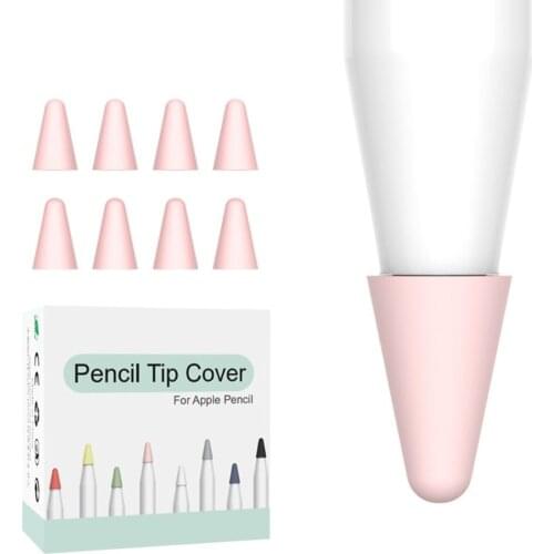 Silicone Pen Tip Protective Cover For Apple Pencil 1/2 Simple Installation Non-slip Soft Silicone Case