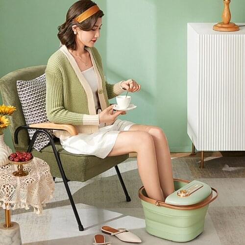 Foldable foot bath for easy storage Small household electric massage footbath Thermostatic foot bath