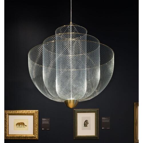 Modern Metal grid light Pendant Lights 3 Layer Lamps Suspension Lamp Nordic Restaurant Bar Cafe Store Pendant Lighting PA0139