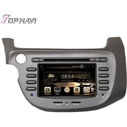 Topnavi 7'' Quad Core Android 6.0 Car GPS Navigation for FIT / JAZZ 2007- For Honda Autoradio DVD Multimedia Audio Stereo