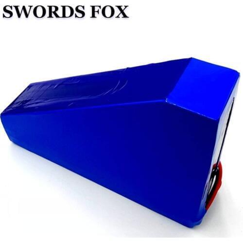 48V 2000W Electric Bike Battery 48V 23AH triangle Lithium battery with PVC Case 50A BMS, 54.6V 2A charger