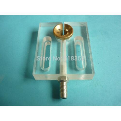 50x60x12mm Water Jet Panel/ Water Spray Cooling Plate with Brass Nozzle OD20mm x ID7mm of EDM Wearing Parts