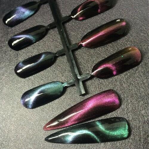 High Grade CHAMELEON 3D Cat Eye Magnet Powder Dust Cats Eyes Pigment Mirror Chrome Glitter UV Gel Polish Nail Art Decoration