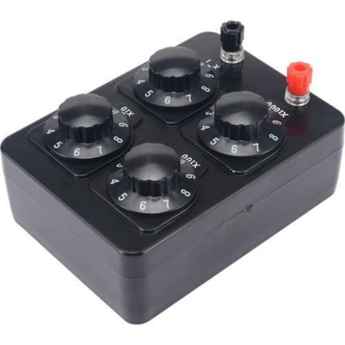 0-9999 Ohm Simple Resistance Box Precision Variable Decade Resistor Teaching Instrument