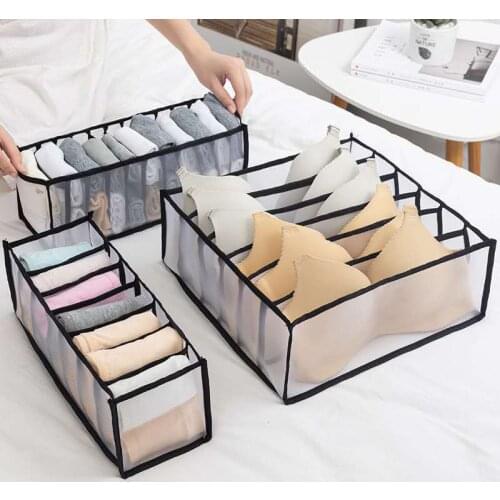 1PC Underwear Socks Panty Organizer Storage Box Cabinet Closet Organizers Wardrobe For Underwear Scarfs Bra Dormitory Save Space