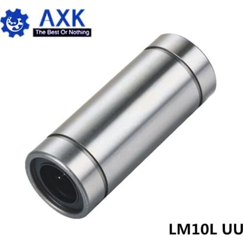2pcs/lot Free Shipping LM10LUU long type 10mm linear ball bearing CNC parts for 3D printer