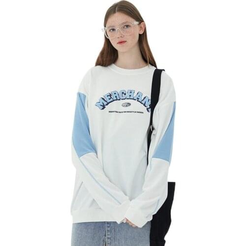 2021 Casual Womens Letter Print Patchwork Sweatshirts Couple Hoodies Color Block Tracksuit Girls Harakuju Pullover H1511