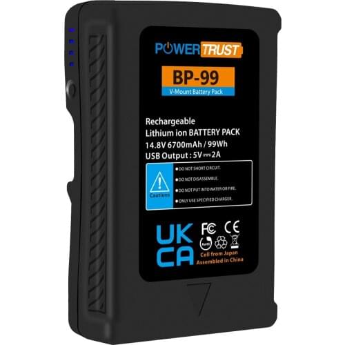 14.8V 99Wh(6700mAh) BP-95 V-Mount V-Lock Rechargeable Li-ion Battery For LED Photography Light Video Camera Camcorder For Sony