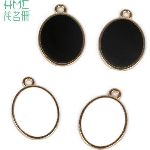 15x20mm Aperture Approx 1.5mm 10pcs/Bag Oval Drop Alloy Charms Pendant For Jewelry Making Bracelet Necklace DIY