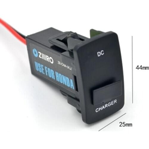 Car Interface USB Charger USB Port Charger with voltmeter DC LCD Display for Xiaomi DVR for Honda CRV