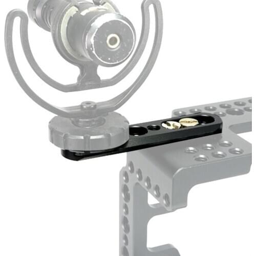 Quick Release Safety Rail Rig Cold Shoe Hotshoe Mount with 1/4'' Inch Screws for Nato Handle EVF DSLR Camera Cage Accessories