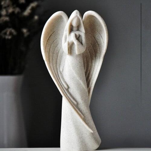 GUARDIAN ANGEL DECORATION DECORATION LIVING ROOM STUDY CREATIVE CHARACTER STATUE CRAFTS EUROPEAN RETRO HOME ACCESSORIES