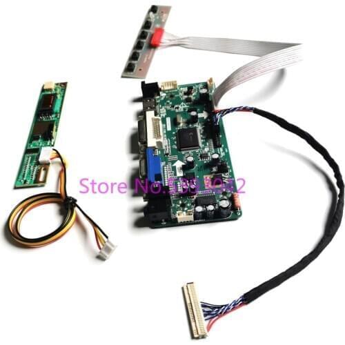 For B154EW08 V.0/V.1 LVDS 30-Pin Inverter VGA+DVI 15.4" 1CCFL 1280*800 M.NT68676 LCD display controller driver card DIY kit