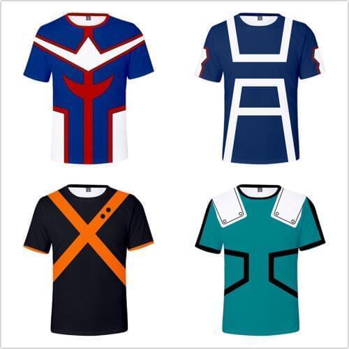 My Hero Academia 3D Printed t-shirt men/women Midoriya Izuku School College Style t shirt Boku no Hero Academia tshirt clothes
