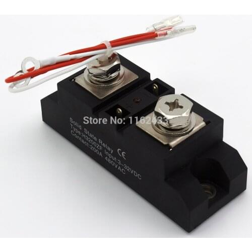 H3200ZF single phase DC to AC 200A 24-480Vac industrial grade solid state relay / SSR