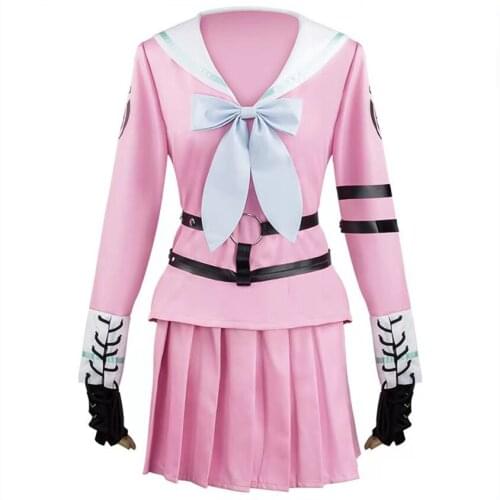 New Anime Danganronpa V3 Miu Iruma Cosplay Costumes High School Student Uniforms Full Set Girls Skirt Halloween Carnival Suits